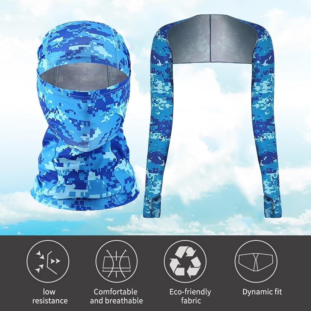Amazon.com: Balaclava Face Mask and Cooling Shawl Arm
