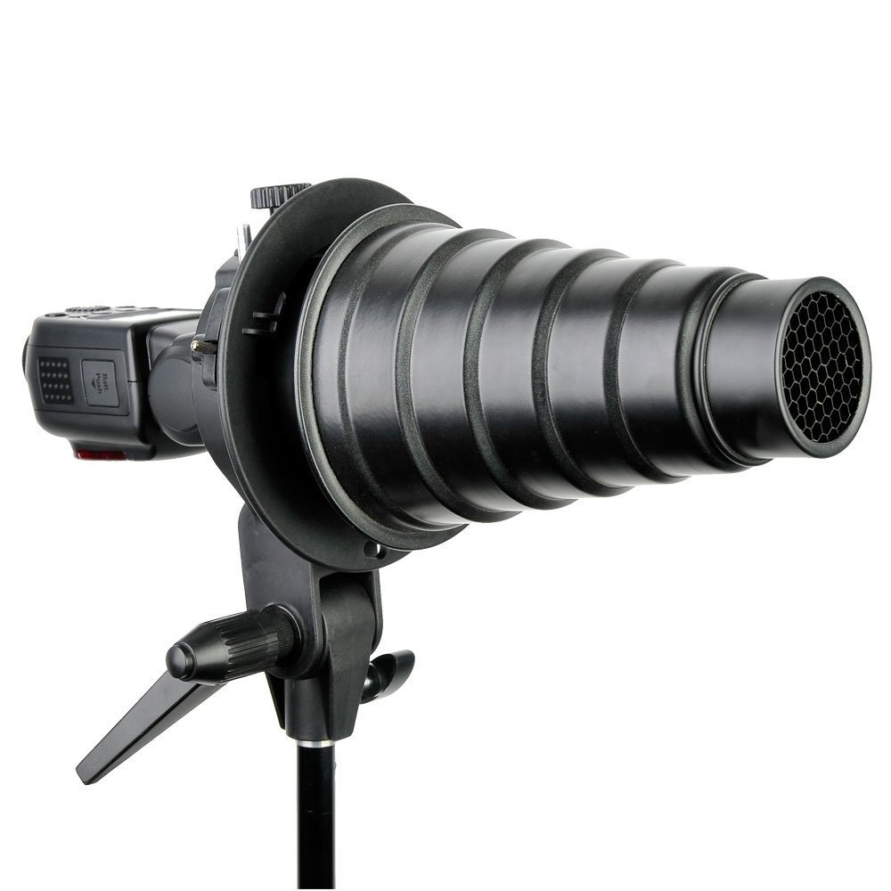 Godox S-Type-Speedlite Bracket EG Halter für Elinchrom Berg Blitz schwarz