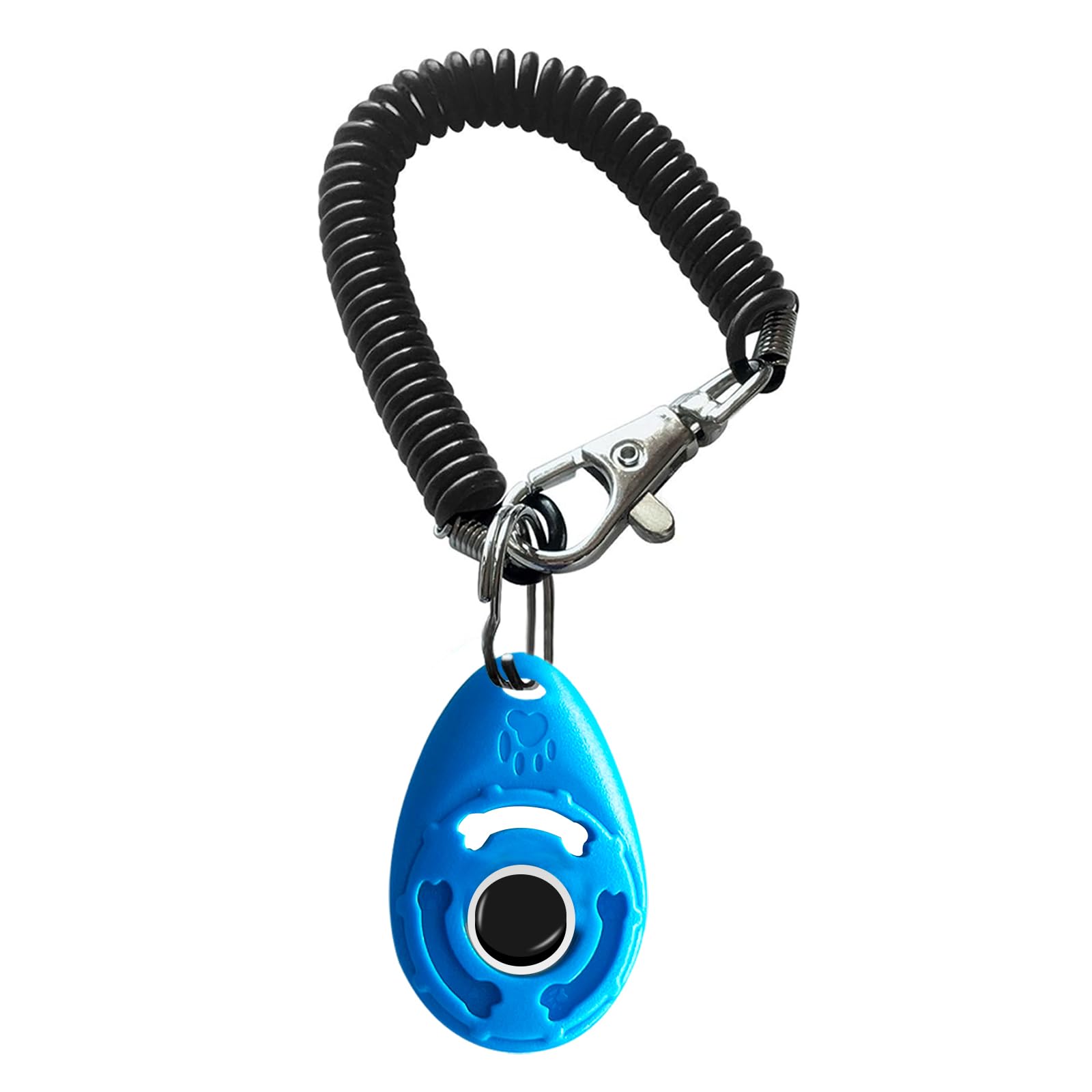 MODUS Clicker de dressage pour chiens – Clicker avec sangle de poignet réglable – Clicker de renforcement positif pour chiens, chats, chiots (bleu)