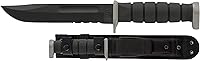 Vista 2 de Ka-Bar 1281, D2 Cuchillo de lucha/utilidad, dentado, funda de cordura negra