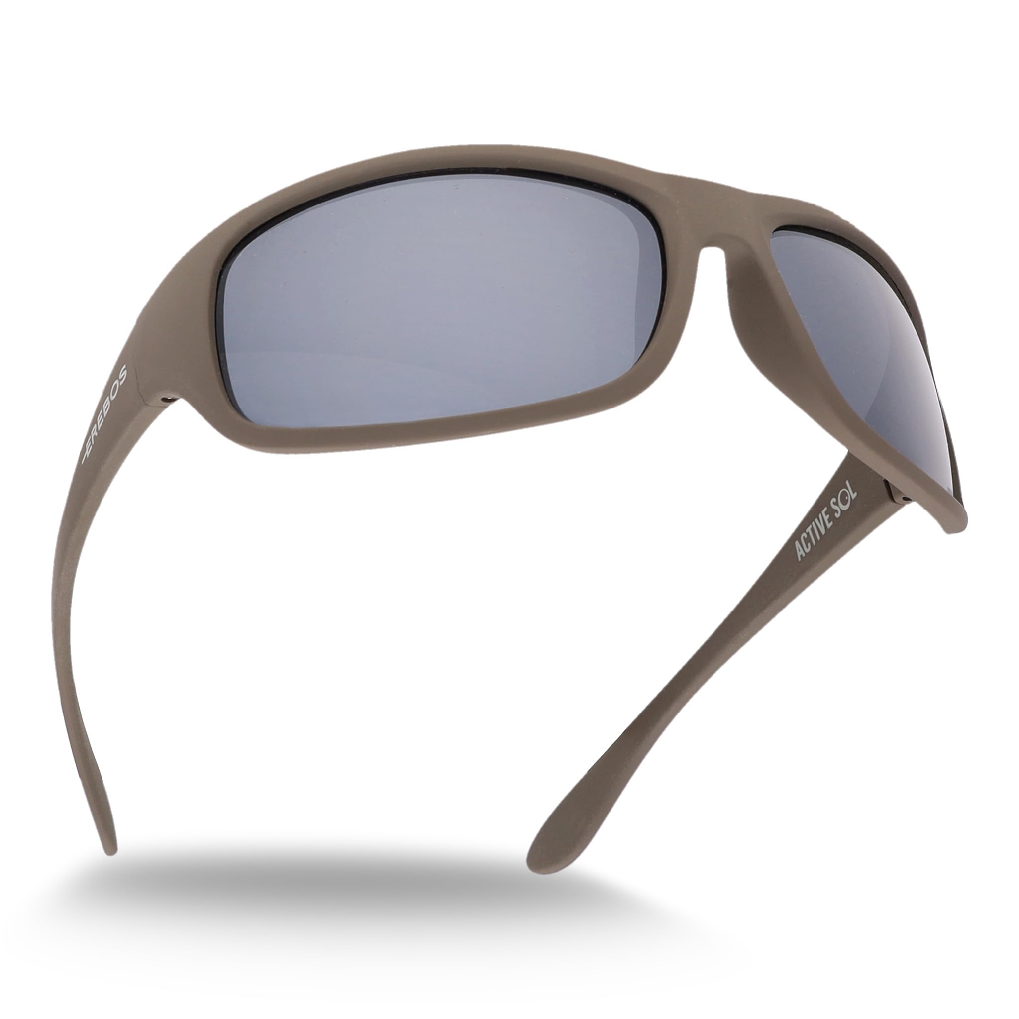 Gafas de sol polarizadas EREBOS | Cat. 4 especialmente oscuras | Protección UV 400 | Para sol extremo: montaña y mar | En caso de fotofobia | Gafas de sol deportivas para hombre y mujer | 24 gramos