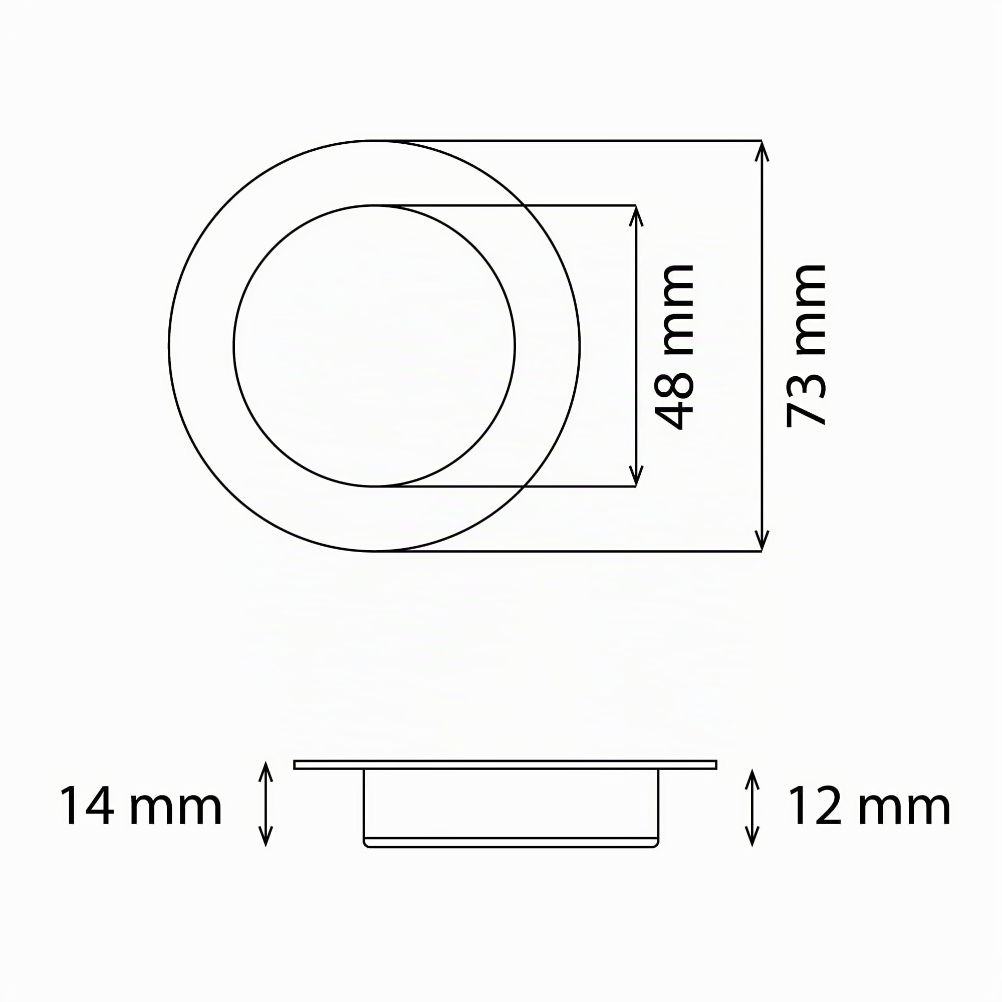 4 PZ Faretti LED Incasso NIX ANIDEA SL-SLN0005 2W 150LM 220V 6000K IP44 Ultrasottili Ø73mm con Trasformatore Integrato Luce Bianca Fredda per Interni (4)