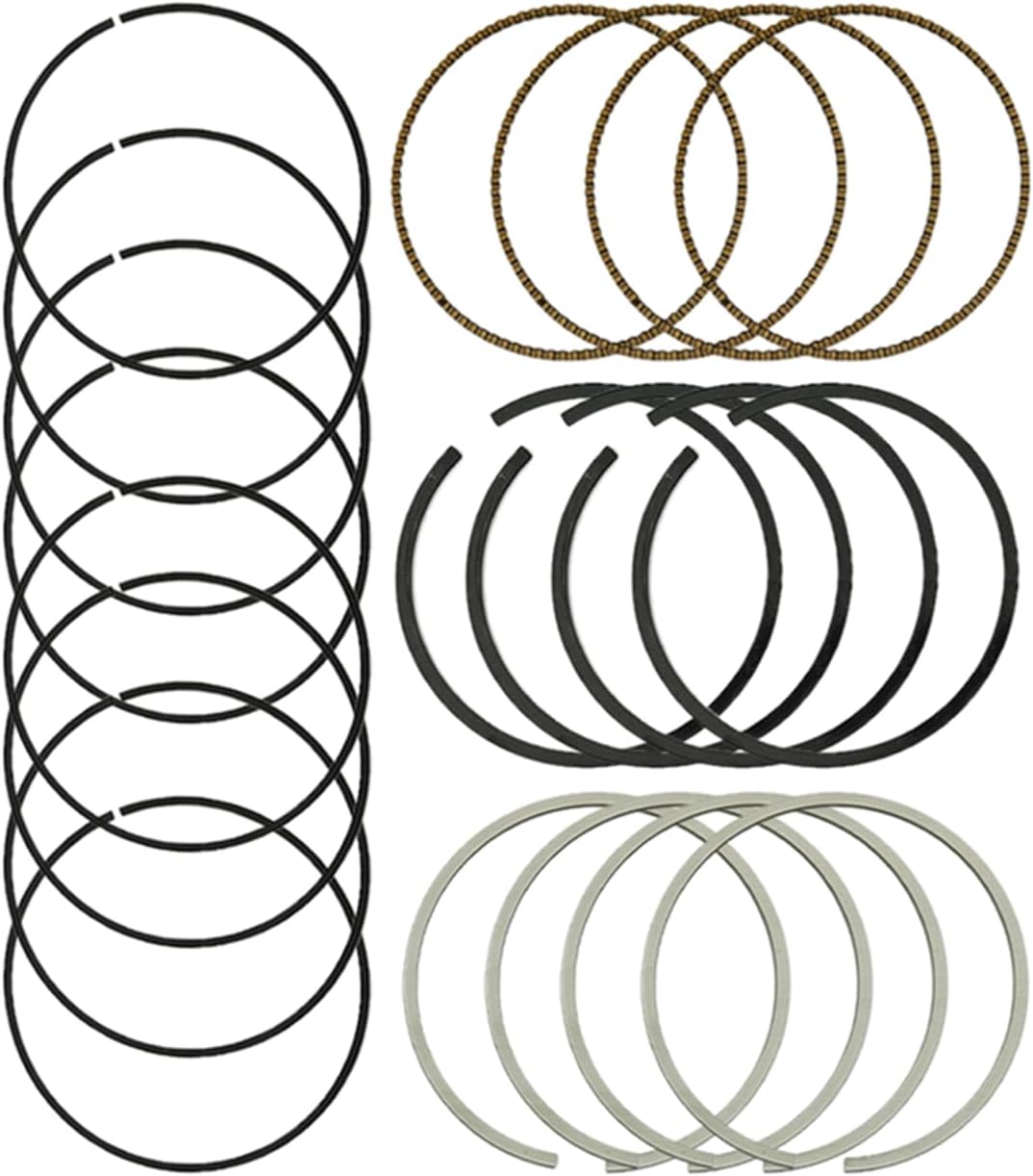 GUYAOYI Engine Piston Ring Set Standard, Engine Piston and Pin and Snap Ring Fit for Chevy Cruze Sonic 1.8L 2011-2018 55567934, 55574537, 25192330, 55567940, 55576441, 55576442, 623597