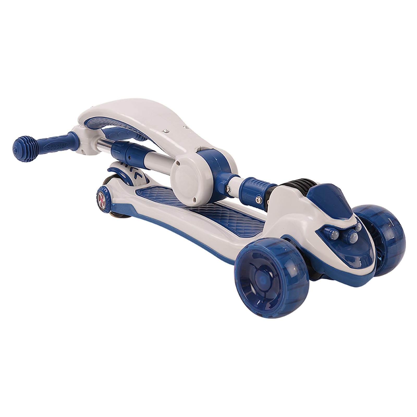 Homewell - Patinete infantil ajustable, patinete de tres ruedas con ruedas luminosas