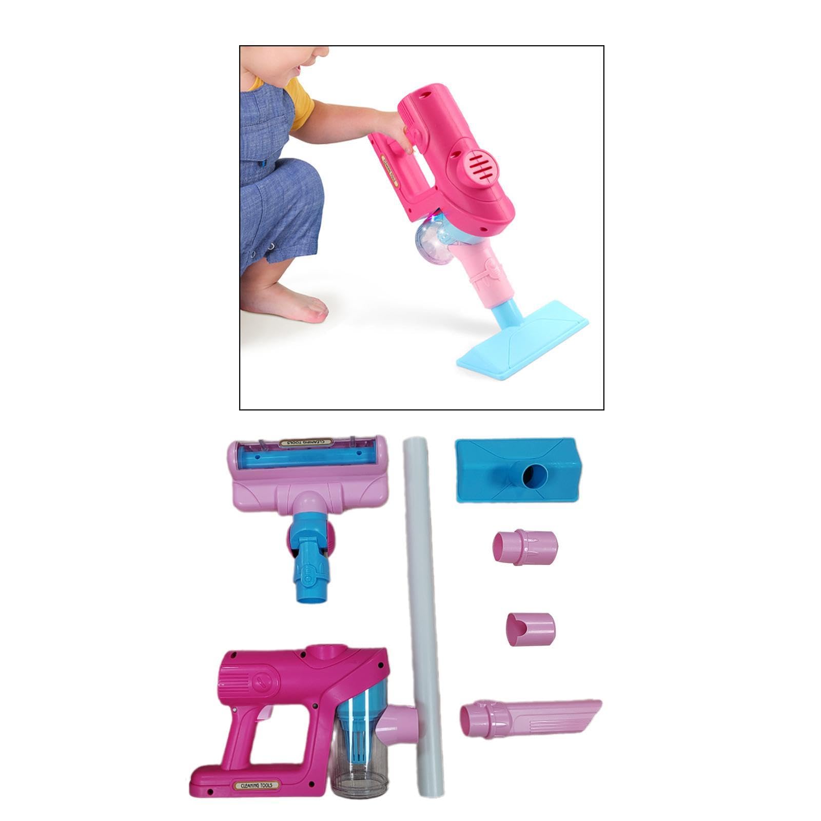 Aspirapolvere Giocattolo per Bambini, Ideale per Le Pulizie Domestiche, Rosa