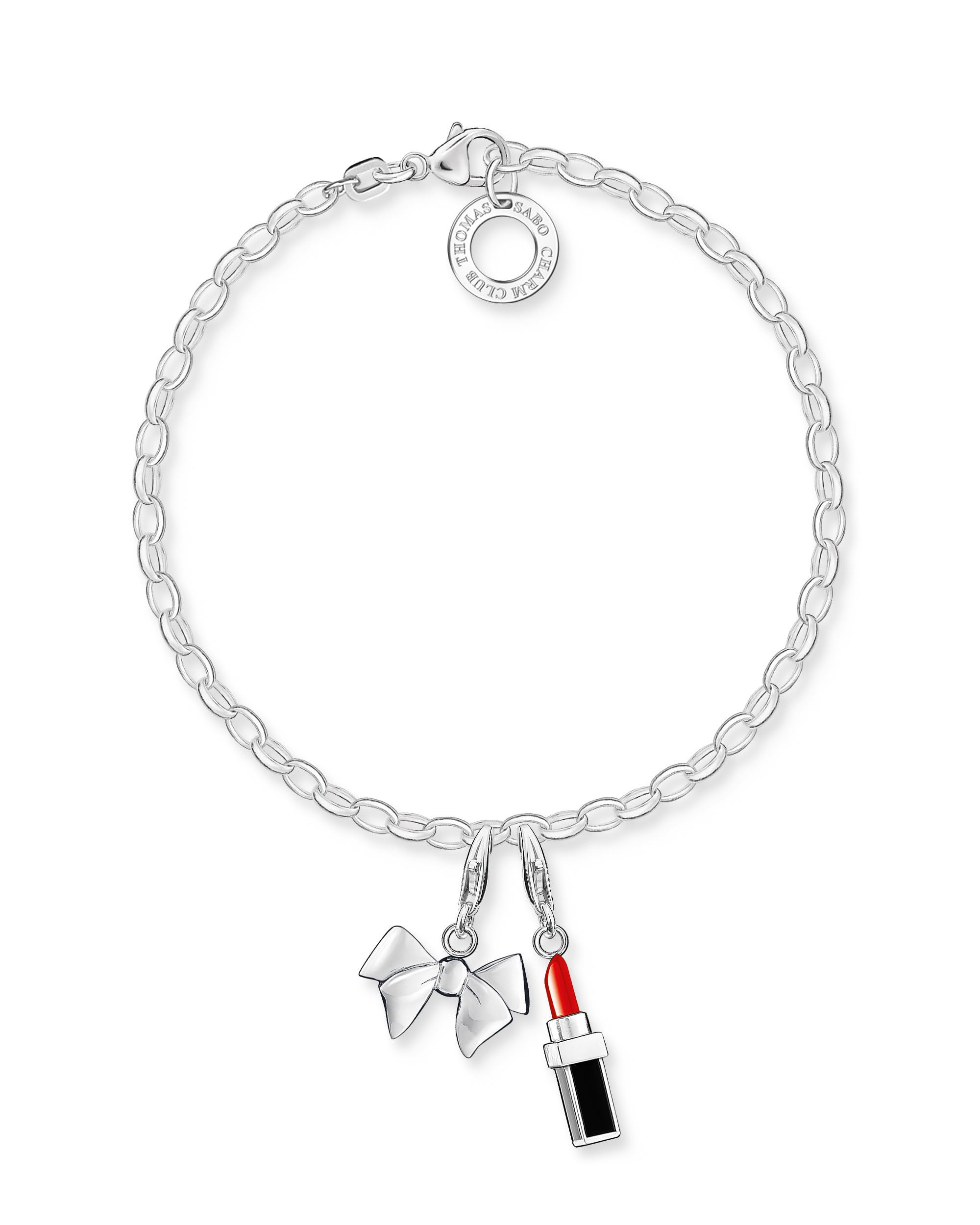 Bransoletka z zawieszką Thomas Sabo Klasyczna 925 srebro X0163-001-12