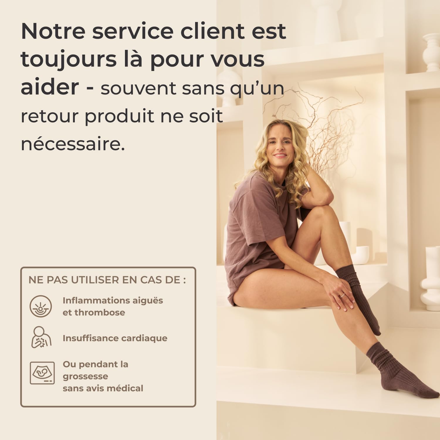 Venen Engel Mini – Appareil de massage par compression pour jambes | 4 chambres à air | Massage des pieds aux cuisses pour jambes légères