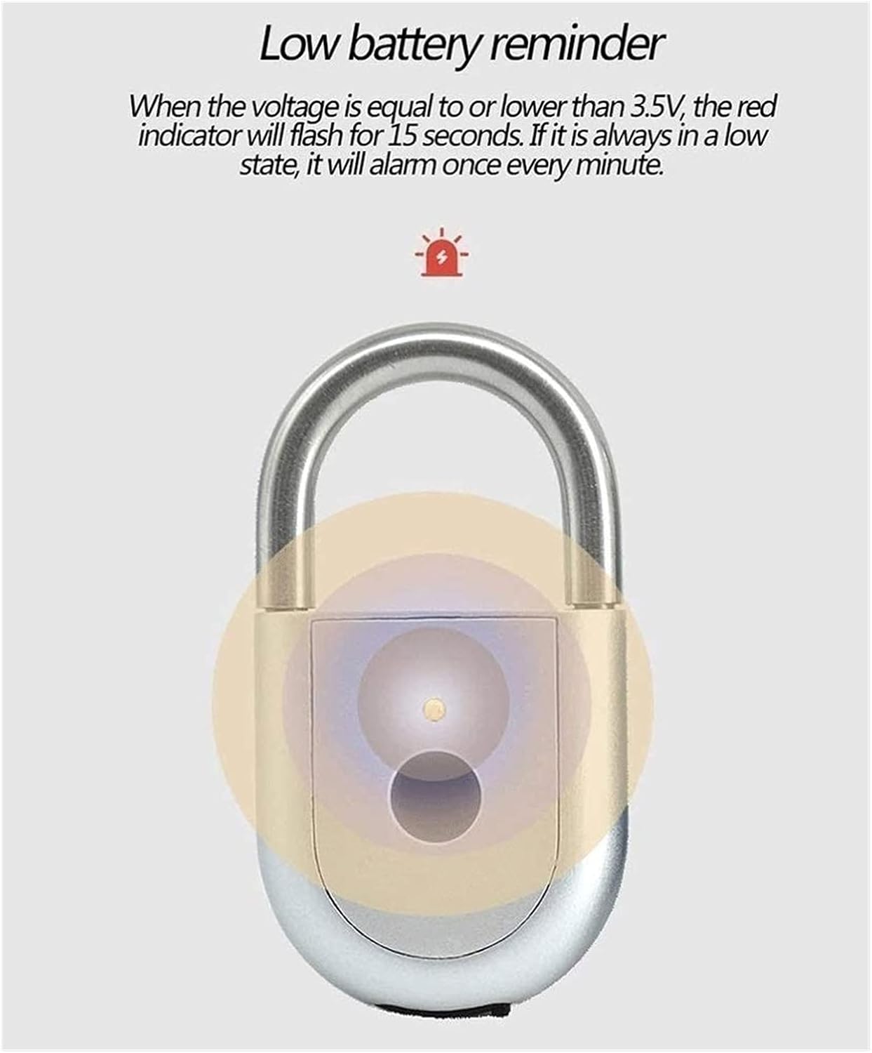 Fingerprint Padlock Smart Keyless Thumbprint Biometric Fingerprint Lock Waterproof USB Charge Security Locker for Gym Door School Bike Luggage Bags