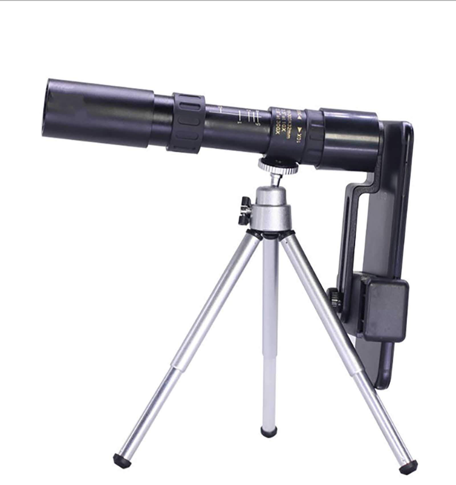 Ellenne Teleskop Zoom 300x40 mm HD mit Dreifach-Funktion für Fotos mit Smartphone