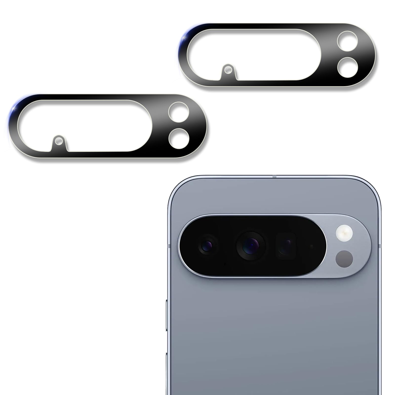 For Google Pixel 10 Pro XL 用の カメラフィルム 液晶保護フィルム 国産旭硝子素材製 9H 表面硬度 強化ガラス 耐傷性 画面保護フィルム 2枚セット