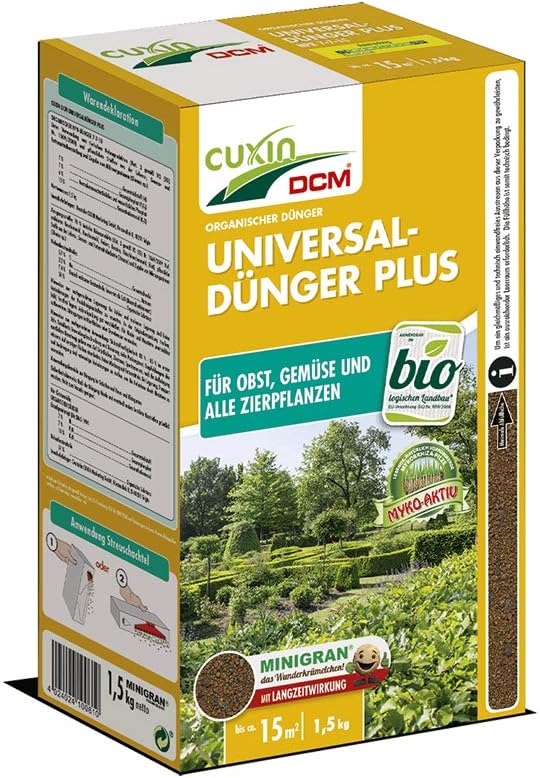 Cuxin Bio Universaldünger 120 m² für alle Pflanzen Obst, Gemüse