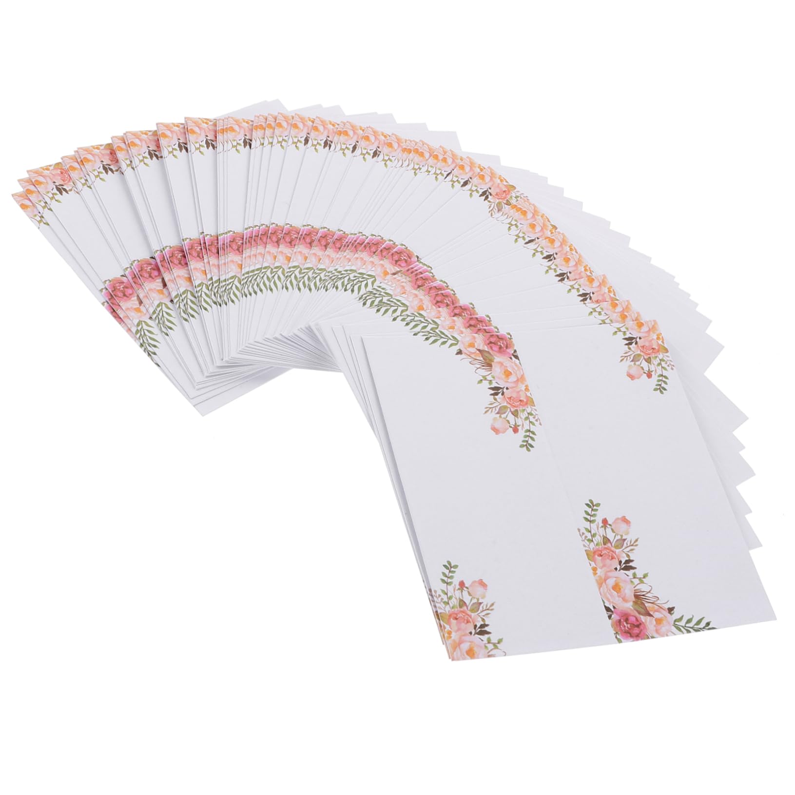 STOBAZA 3 Sätze Hochzeit Tischkarten Mit Blumenmotiven Beschreibbare Platzkarten Für Hochzeitsdeko Und Feiern Für Rustikale Hochzeiten Und Partys 50 Stück * 3