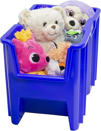 Miniatura 3 de Akro-Mils 13014 Stack-N-Store - Contenedores de almacenamiento de plástico apilables y resistentes con frente abierto, (17-12 pulgadas x 11 pulgadas