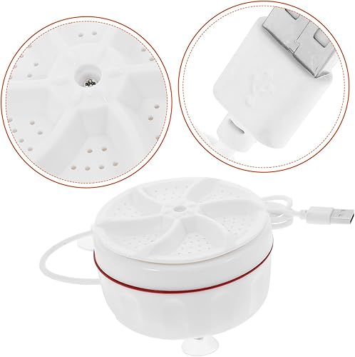 Miniatura 7 de Lurrose Mini lavadora portátil fregadero lavadora para ropa interior calcetines diseño compacto ligero para viajes hogar y universidad sistema de