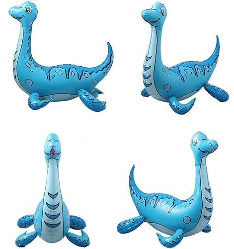 Miniatura 5 de Globos de dinosaurio de pie con diseño de tiranosaurio para fiesta de cumpleaños, baby shower. Kit de decoración de suministros inflables para