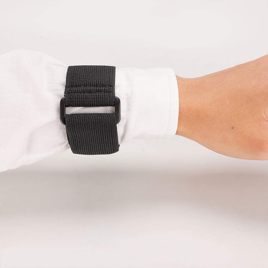 Lot De 2 Sangles élastiques Avec Boucle Velcro (hook & Loop) Noir - 3.8 X 30 Cm, Marque Uxcell