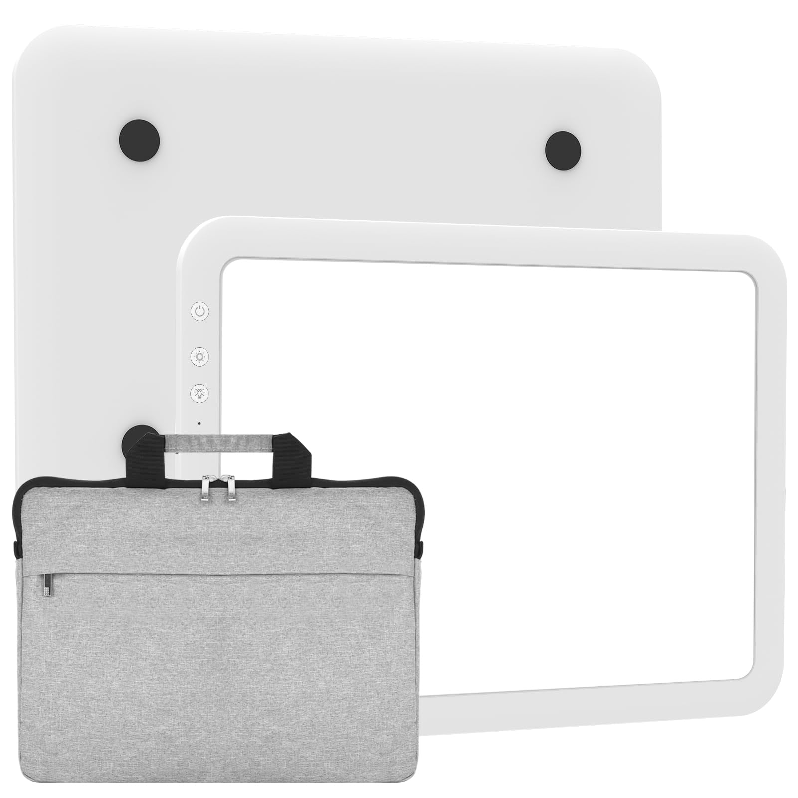TOHETO A3 Rechargeable Led Super Bright Light Pad with Carry Bag for Weeding Vinyl, Portable Wireless 3500mAh Battery Light Board/Box for Tracing, Diamond Painting, Sketching &amp; Drawing (White)