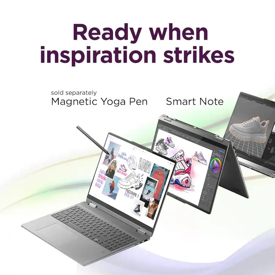Lenovo Yoga 7i 16" 2-in-1 Touchscreen Laptop - Intel Core Ultra 5 Processor, WUXGA OLED, 16GB RAM, 512GB SSD, Windows 11 Pro, Copilot+ PC, 15-Hour Battery Life, for Business & Student - image 4