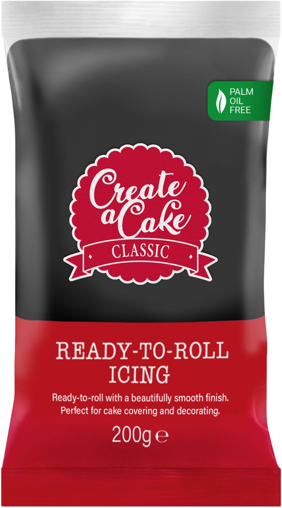Create A Cake Ready To Roll Icing | Black Fondant Icing |