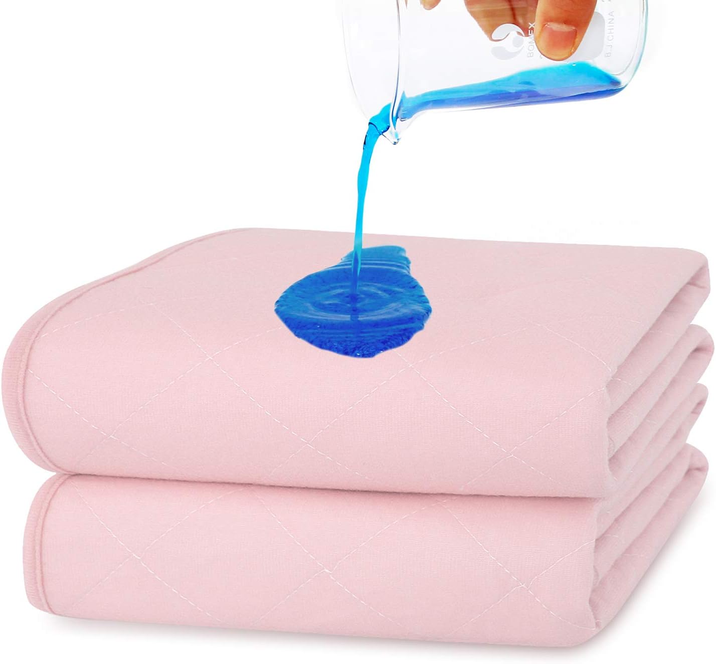 Waterproof Bed Pads Washable 2 Pack for Incontinence, Slip