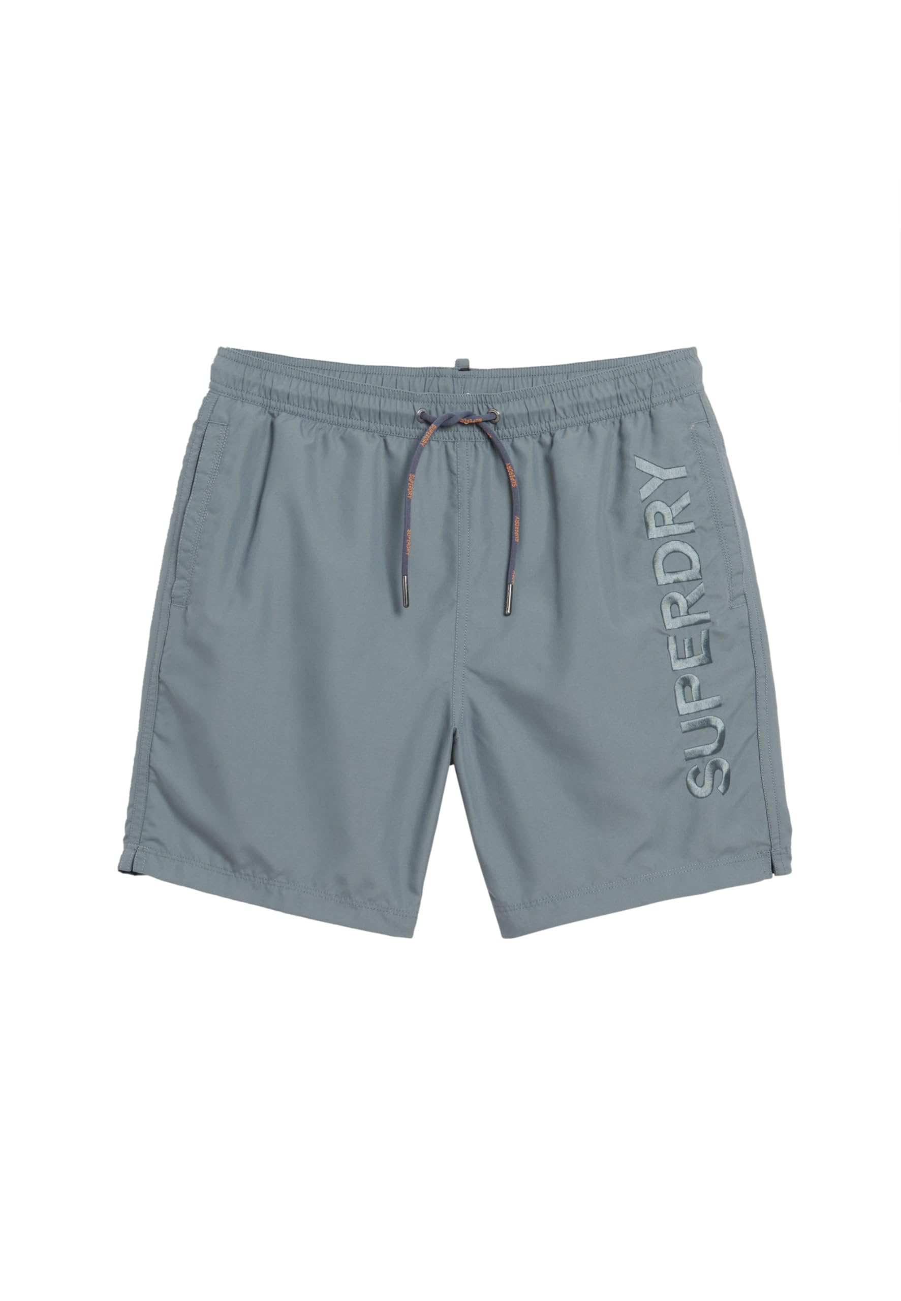 Superdry Men's Stormy Weather Grey Premium Embroidered 17" Swimshort - L