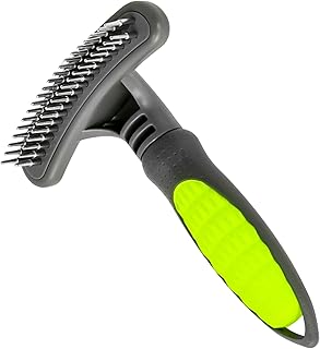 YOKOPET Fur Detangler Detangler for Long Hair Dogs & Cats, Undercoat Dog Brush, Loosens Knots, Dematting & Undercoat, Smoothes Undercoat Rake product image