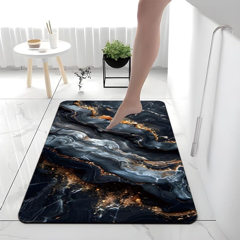 Tapis de douche anti-moisissure et absorbant en diatomite