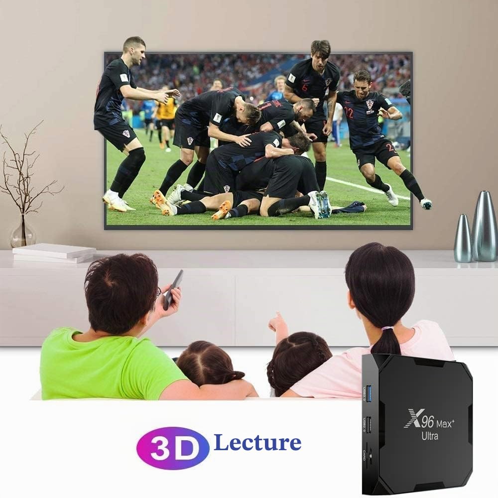 TV Box Upgraded Android 11.0 TV Box 4 Go RAM 32 Go ROM 2,4 G/5G Dual WiFi BT 4.1 H.265 décodage HD 4K Kit Top Box