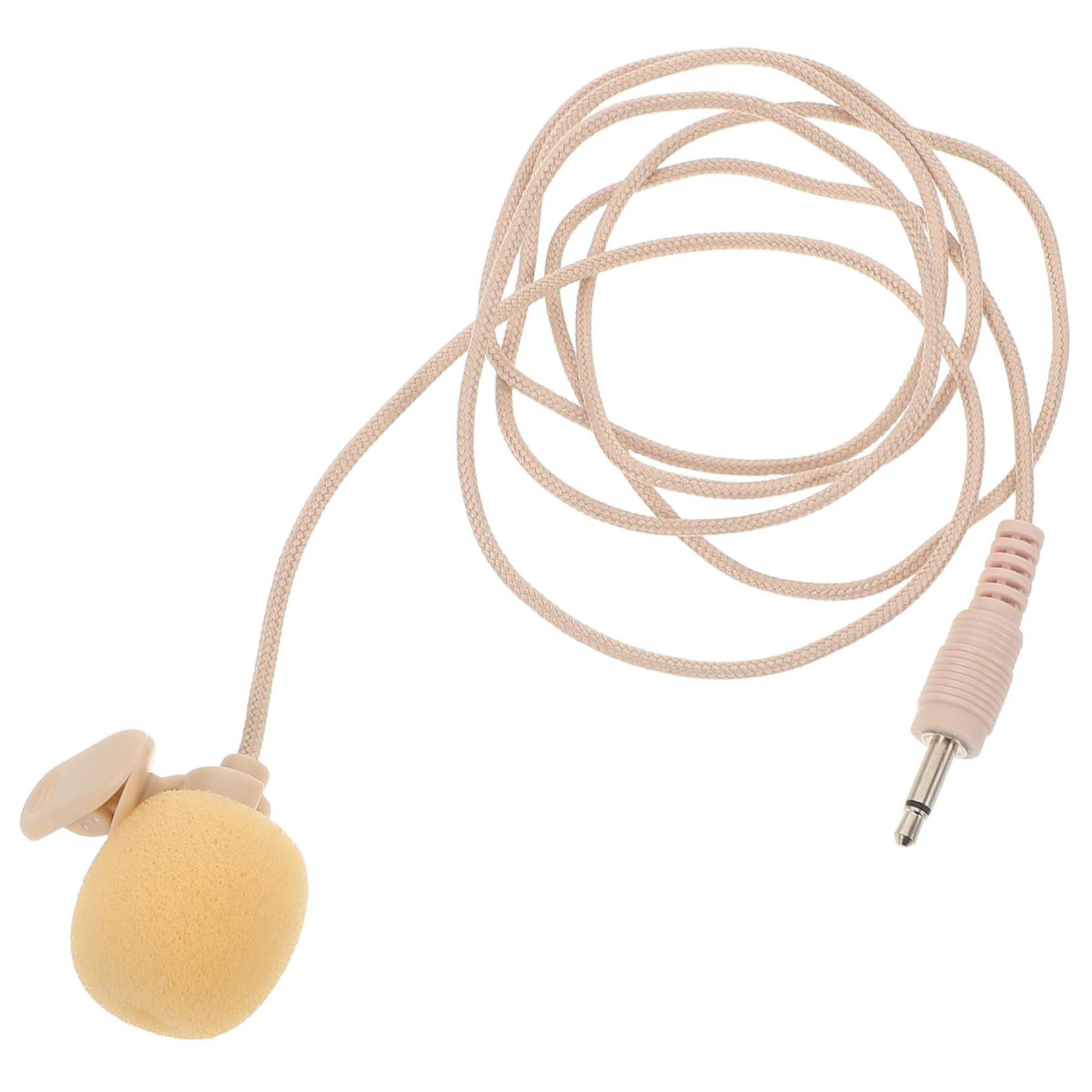 Abaodam Lavalier Microphone Portable Mini Lapel Mic with Plug for Online Meetings Interviews Noise Cancellation Lightweight Clip Design for Easy Use