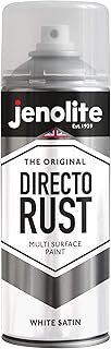 JENOLITE Directorust Satin Spray Paint | WHITE | 400ml (13.52fl oz) | Se...