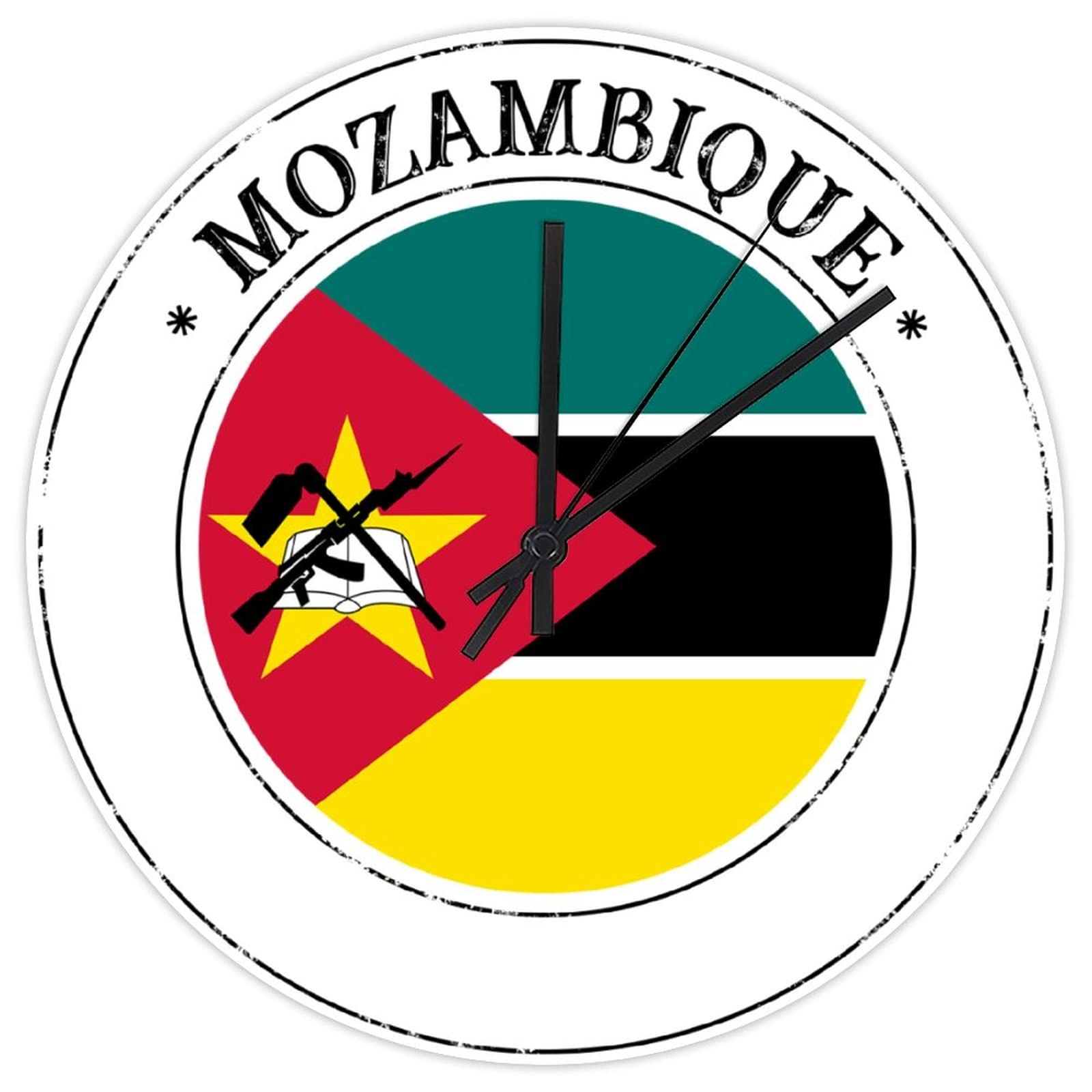 Horloge murale numérique silencieuse Mozambique pour en finir avec le bruit