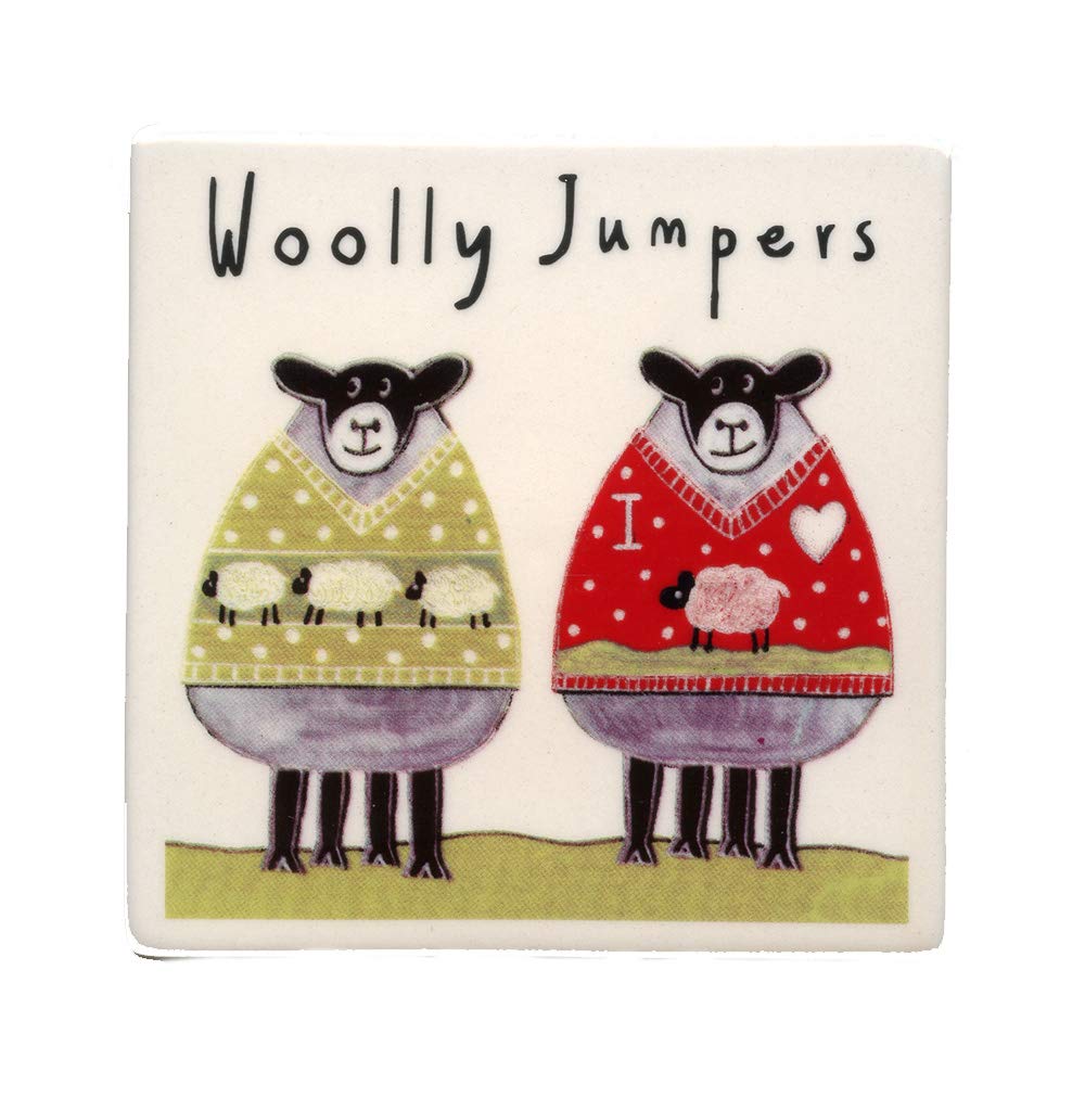 Moorland Sheep Woolly Jumpers Coaster - 1 Item Random Design