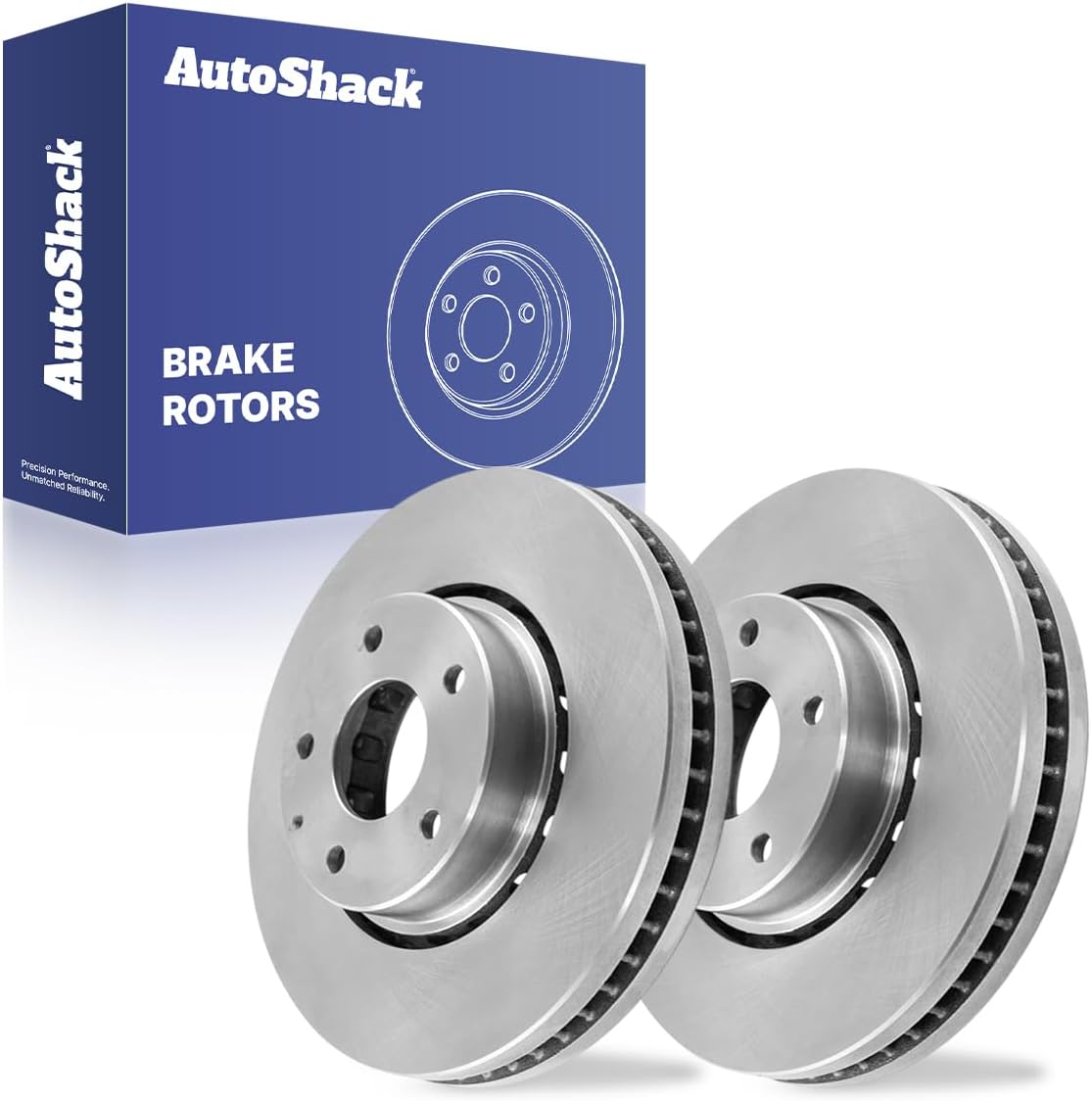 AutoShack Front Vented Brake Rotors 2-PC Set Replacement for 2016-2025 Mazda CX-5 2019-2021 Mazda 6 11.69" (297 mm)