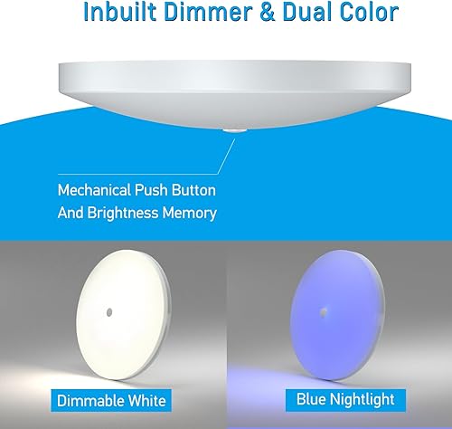 Miniatura 2 de Acegoo Luz de techo para autocaravana, 4.5 pulgadas, 12 V, luz LED de disco para autocaravana, barco, cámper, remolque, camión, automóvil, montaje