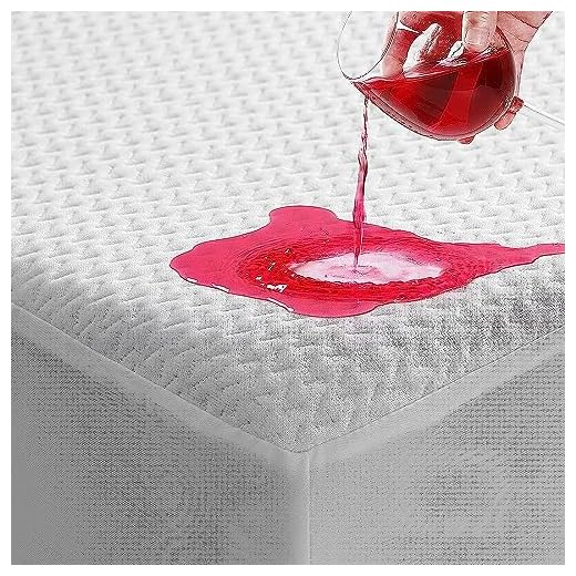 TASTELIFE Queen Mattress Protector, Premium Bamboo, Cooling Pad, Ultra-Soft and Breathable Bed Mattress Cover with Deep Pocket, Waterproof and Vinyl Free, Fits 8 to 21 Inch Mattress (White, Queen)