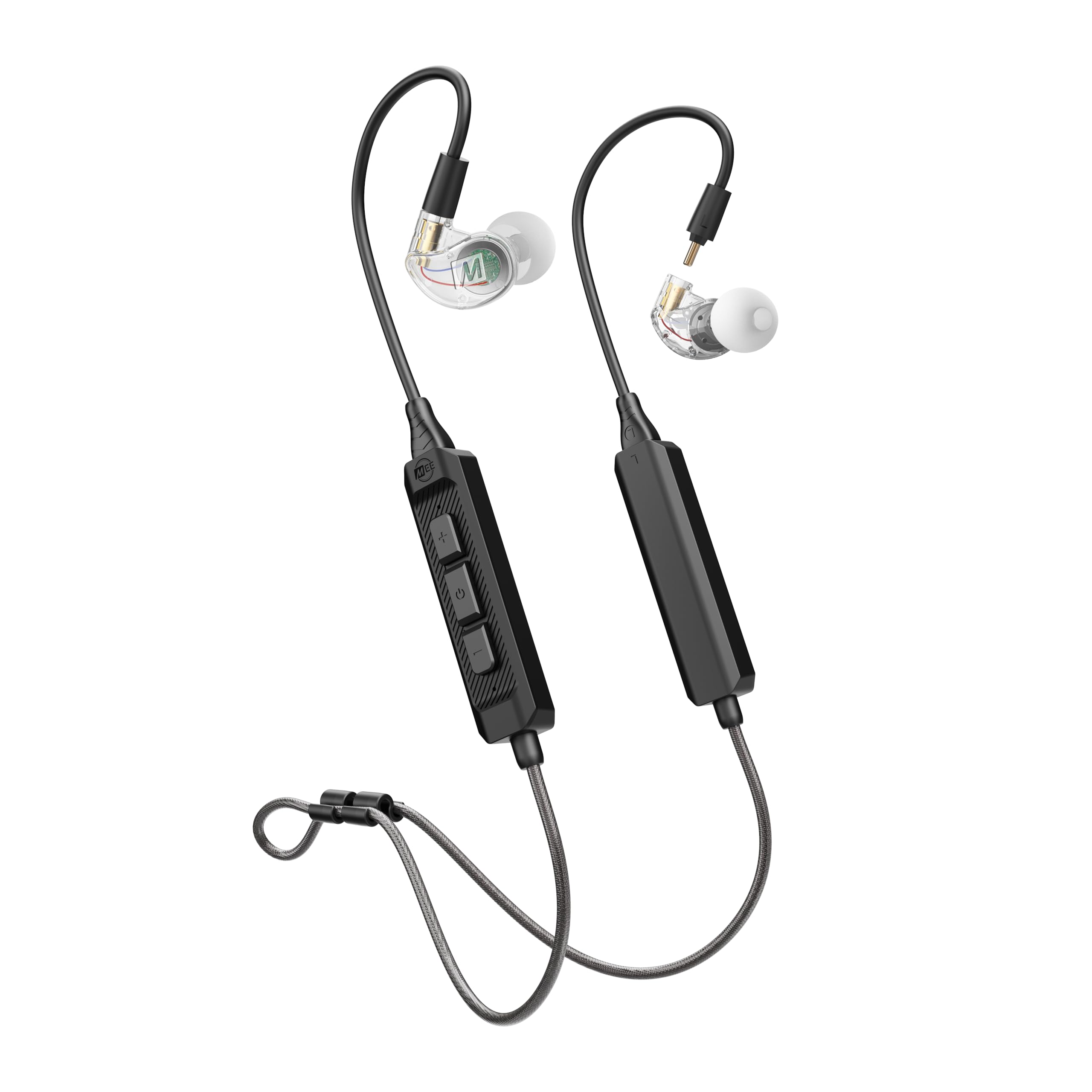 M6 PRO Musicians' In-Ear Monitors Wired + Wireless Combo Pack: Includes IEMs, 2 Audio Cables and BT3 Hi-Res Bluetooth Audio Adapter w/aptX, LDAC, Auracast Support, & Built-In Headset (Clear)