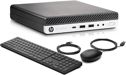 HP Micro computadora de escritorio 800 G3 Elitedesk Mini Business PC, Intel Quad Core i7-6700T, 16GB DDR4 RAM 512GB SSD, puerto WiFi tipo C, nuevo