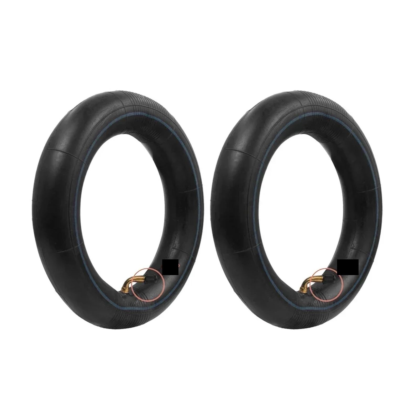 Camera d'Aria da 8,5 Pollici for Monopattino Elettrico M365 1S PRO PRO2 con valvola Dritta piegata, Pneumatico, Pneumatici, Parte(2pc 90D)
