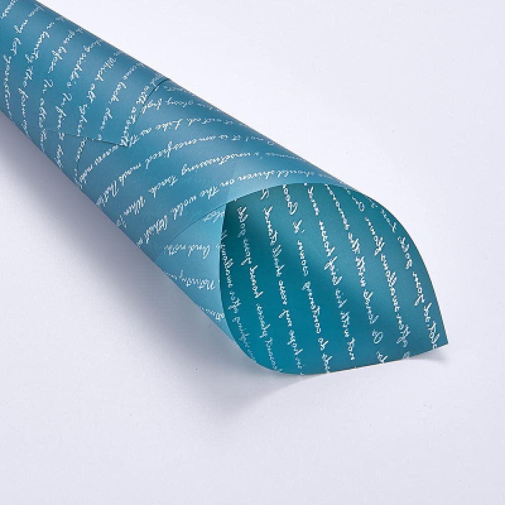 Papier Do Pakowania Prezentów Papier Do Pakowania Prezentów20 Sztuk Wodoodporna Plastikowa Kwiat Papier Papier Angielski Listy Kwiat Opakowanie Papier Craft Prezent Pakowanie Dnia Matki Dostawa-N1.