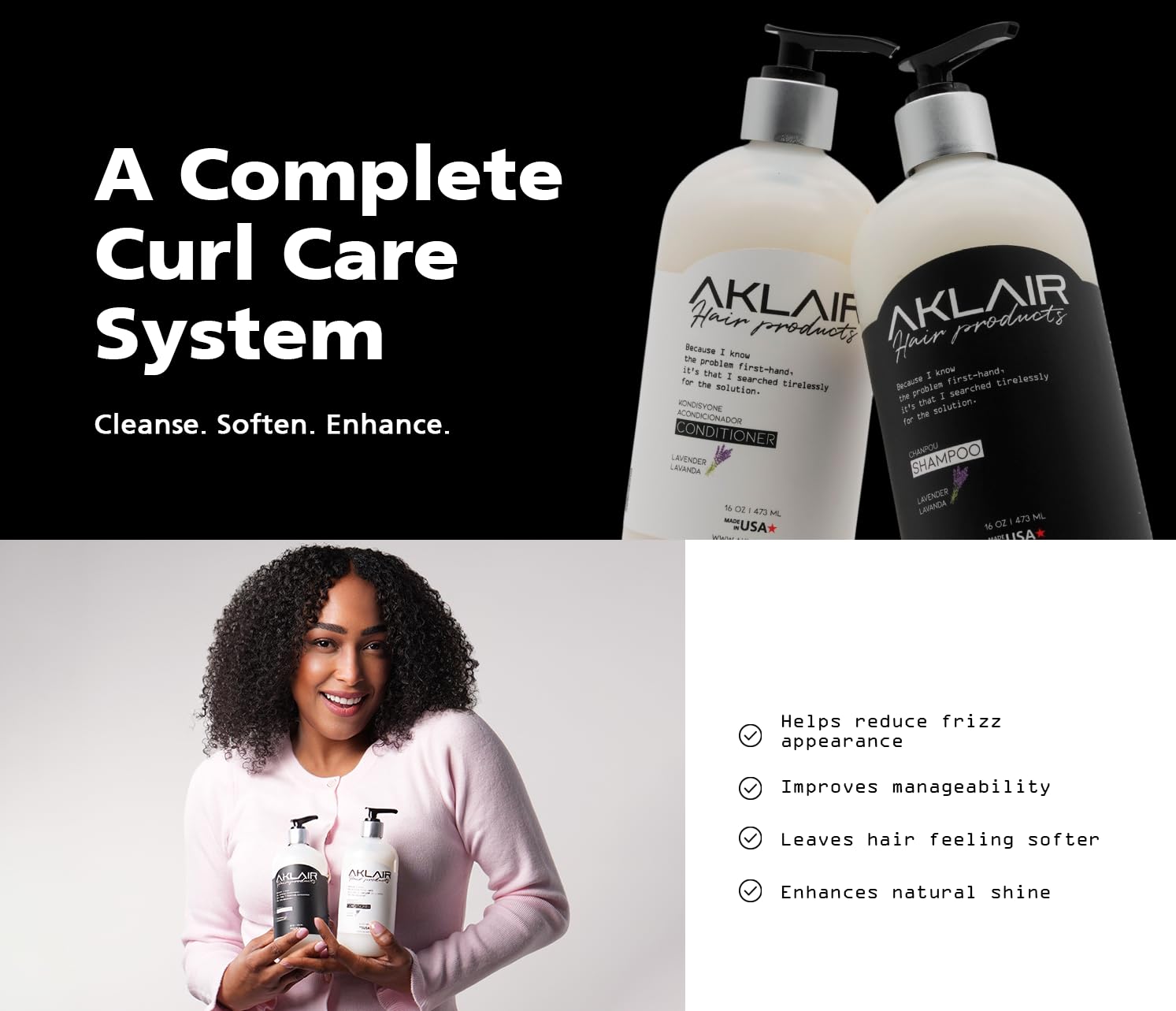 Biotin Shampoo & Conditioner Set for Thinning Hair 16oz – Rice Water, Argan Oil, Collagen & Aloe Vera Care System – Hydrating, Strengthening & Detangling for Curly, Afro, Wavy & Color-Treated