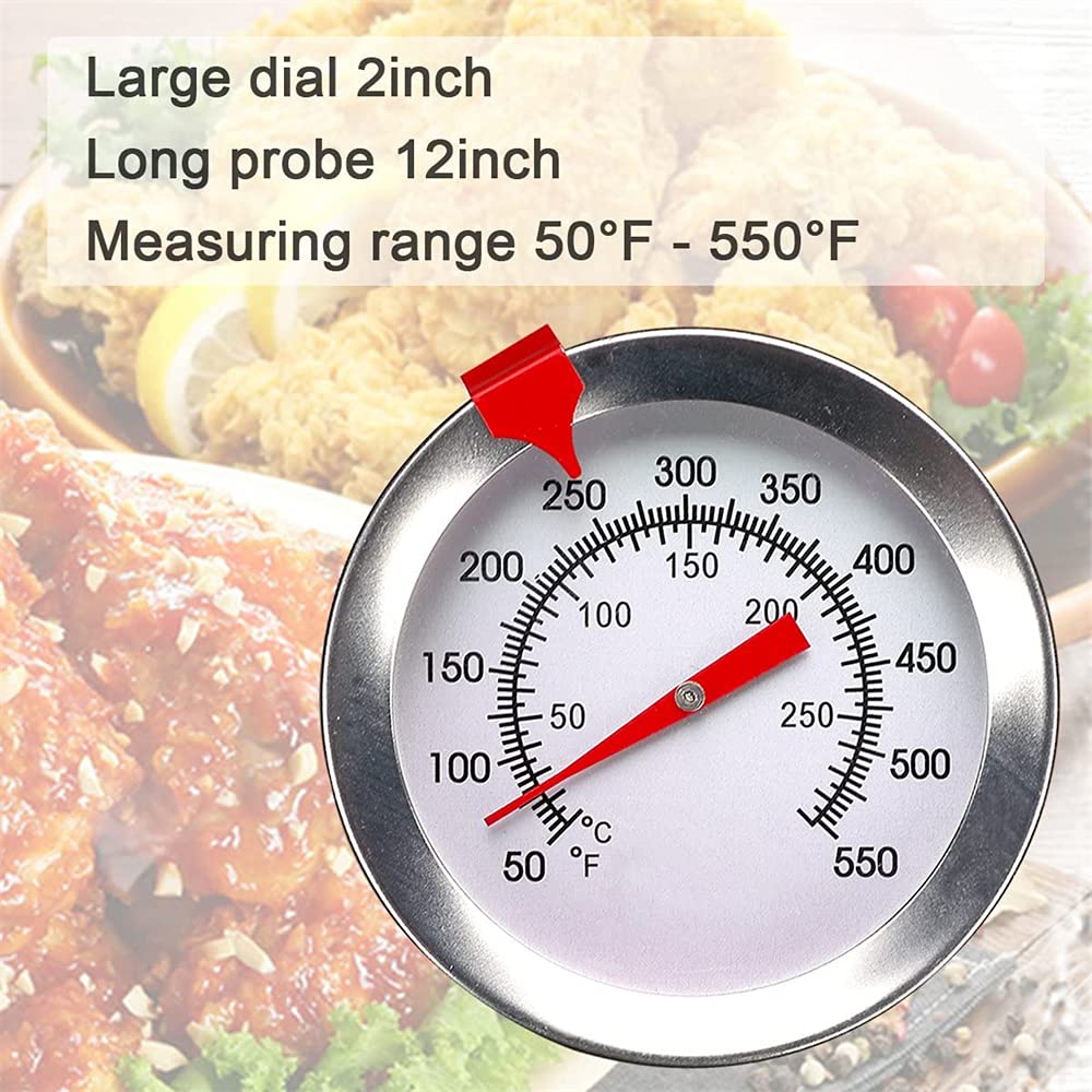 Buy DELFINO Deep Fry Thermometer with Instant Read, Dial Thermometer