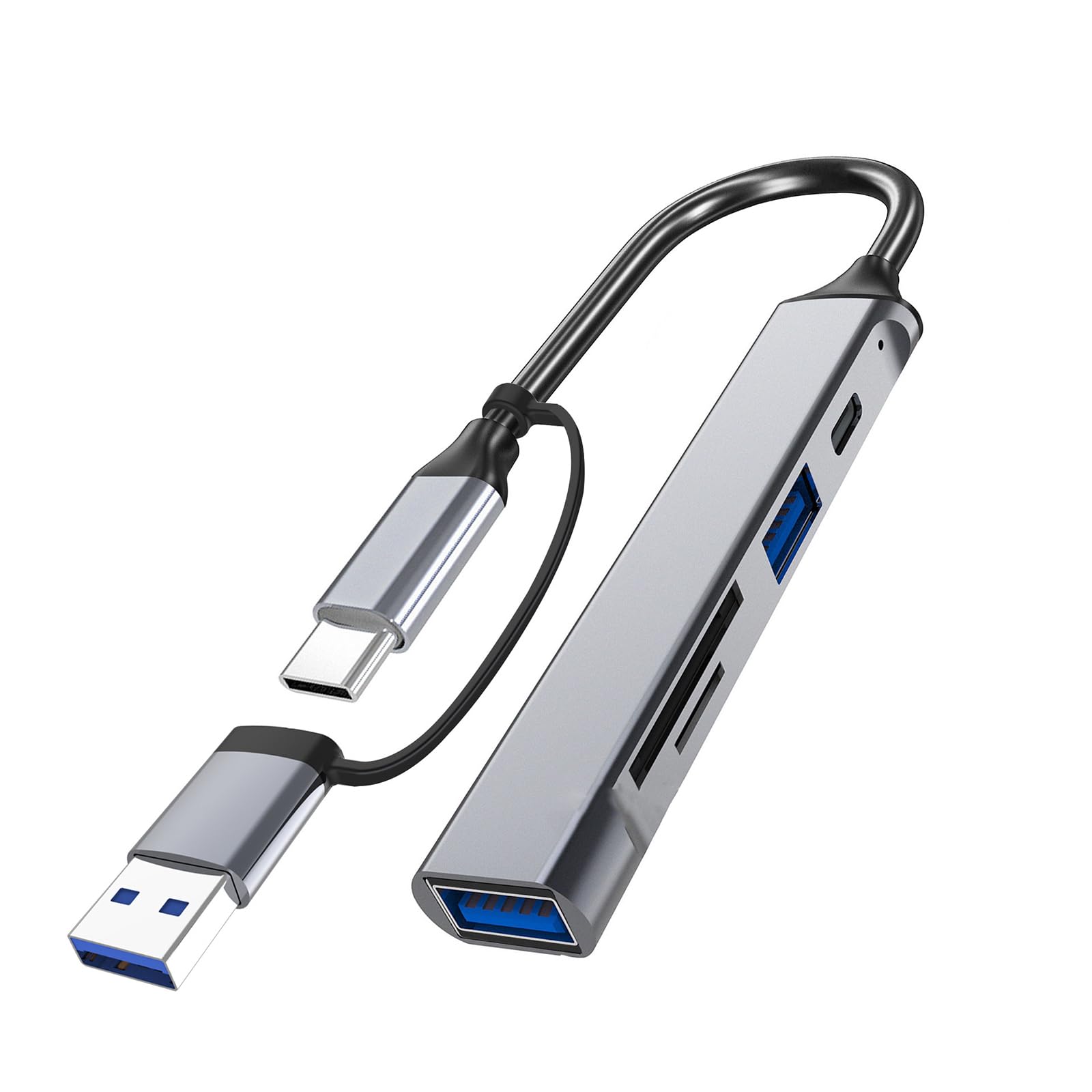 USB C USB Hubs 5 Port Adapter for 5 in 1 USB C USB Hubs Dongle Portable USB