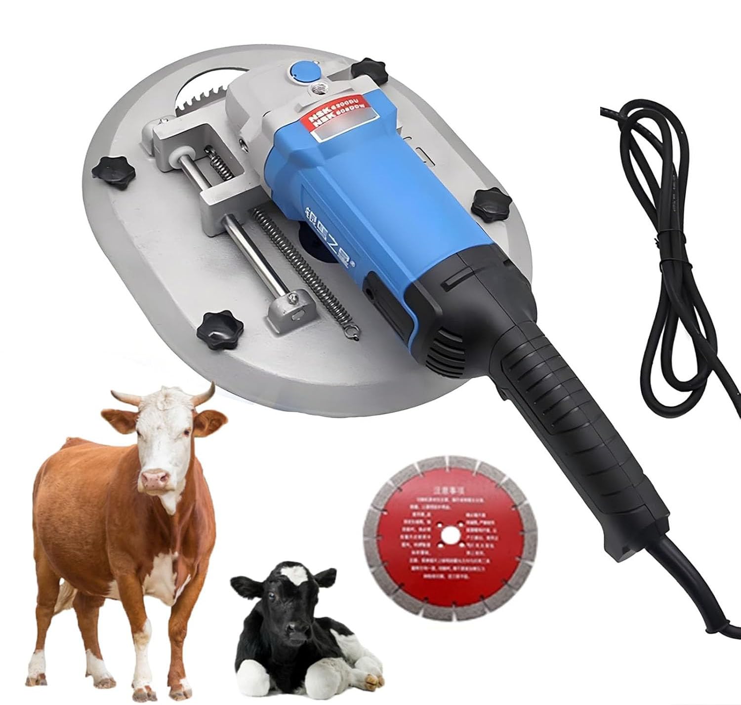 FHRKA Electric Dehorner 1700W, 8500RPM Dehorning Tool for Cattle Sheep, Livestock Dehorning Saw, Adult Cow Horn Cutting Machine
