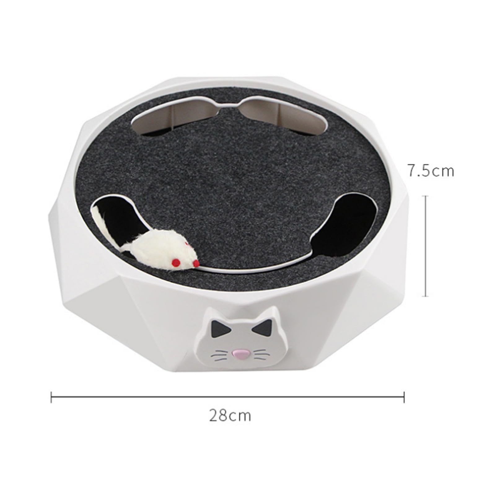Juguete Interactivo para Gatos, Juguetes Eléctricos para Gatos, Rompecabezas Automático Ajustable De 2 Velocidades para Atrapar Ratones, Juguete para Gatos para Suministros para Mascotas