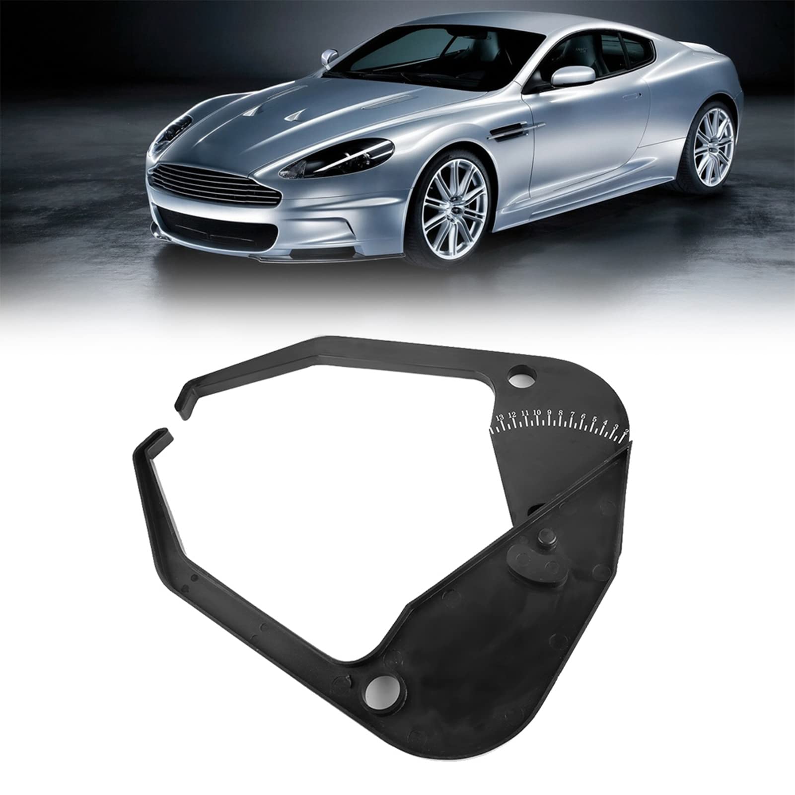 Calibro per Equilibratrice per Ruote per Auto, Strumento di Misurazione della Larghezza del Cerchione di Alta qualità, per Pneumatici, per Appassionati di Auto, con Materiale ABS Resistente,