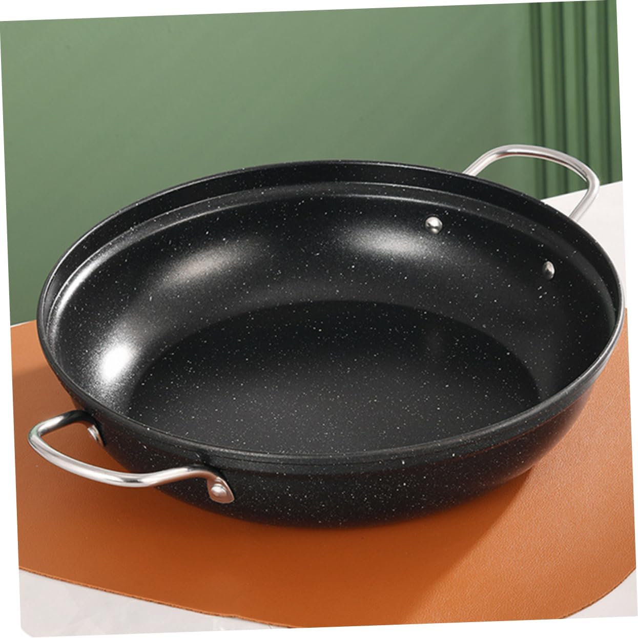hot Pot Wok Frying pan pan Ramen Pot Small Saucepan South Korea Stainless Steel Saute pan Double Handle hot Pot Tool Metal Household cookware for Kitchen Pot