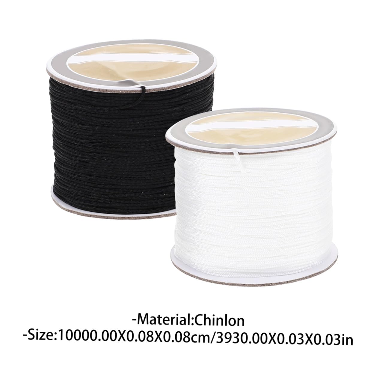 Operitacx 5 Juegos Cuerda Trenzada A Mano Cordón Del Collar Colgante Hilos Hilo De Envolver Rosario Cordón Para Hacer Joyas Enroscarse Soga Hilo Para Hacer Pulseras Nylon 2 Rollos * 5