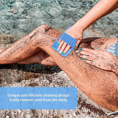 Sand Remover for Beach Sand Brush for Beach Reusable Beach Sand Remover Beach Sand Cleaner Talc Free Surf Sand Off Suitable for Adults Kids Beach Vacation Camping Essentials Beach Activities A8HBCSST - Image 3