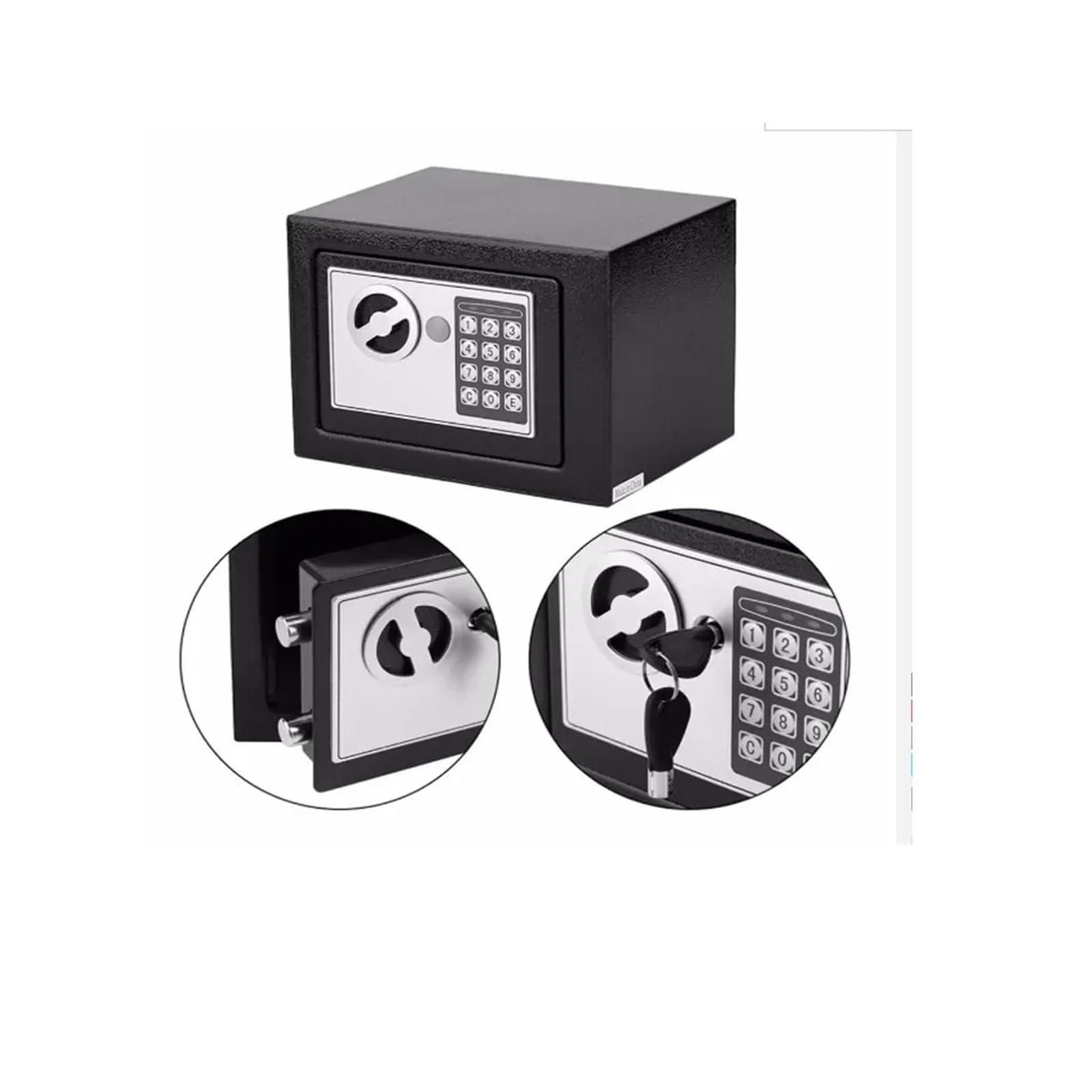 Mini cassaforte digitale in acciaio, salvaio, piccola cassaforte domestica, password, chiave, sicurezza, scatola di sicurezza, conserva denaro, gioielli, documenti - Mini Safe