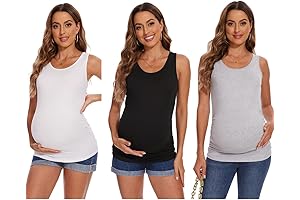 KUNINDOME Women's Maternity Tank Tops: The Perfect Basic for Every Mom-To-Be